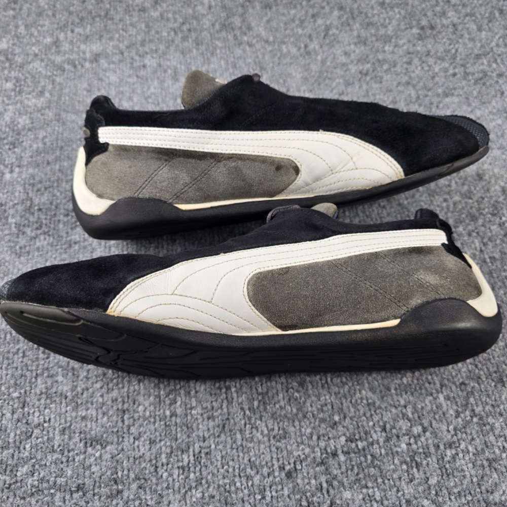 PUMA Speedcat OG Black/White Suede Driving Shoes - Men's Size 11 - Picture 6 of 12